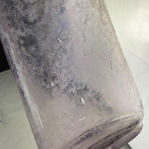 Vintage Purple Tint Glass Medicine Bottle With Screw Top - Picture 10 of 14